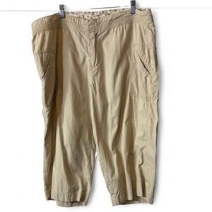 Vintage 90s Khakis Cropped Utility Pants, Women's‎ Size18W